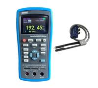 Testeur de condensateurs, ET431 Testeur de résistance et d'inductance numérique portable haute précision, écran couleur LCR, multifonction, fonction DCR(With SMD clips)