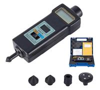 Testeur de contact et de photo RPM portatif, tachymètre numérique de 2,5 à 99 999 tr/min avec sonde 4 pièces, mesure de la vitesse linéaire (m/min, pied/min), tachymètre linéaire avec écran LCD