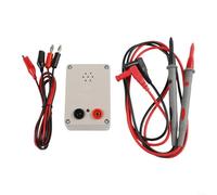 Testeur de continuité 9 V avec buzzer sonore et indicateur LED, outil de test de commutateur de circuit imprimé de câble métallique, batterie remplaçable intégrée, boîtier ABS, blanc, 93 x 55 x 30 mm