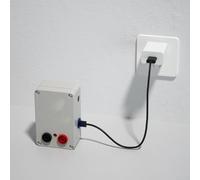 Testeur de continuité 9 V avec sonnerie et alarme visuelle sonore, boîtier en ABS compact pour des contrôles précis de connectivité des fils, pour électriciens et ateliers (stylo de ligne de testeur)