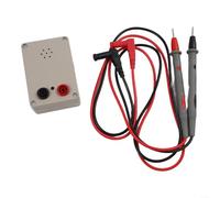 Testeur de continuité électrique professionnel avec avertisseur sonore 100 dB et indicateur lumineux pour vérification du fusible de câble, blanc (C)