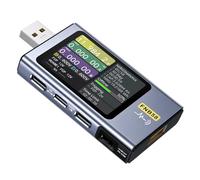 Testeur de courant de tension USB 4-28 V 0-7 A 0-140 W avec écran LCD 2,0 pouces et interface de type C compatible avec PD 3.0 PD 2.0 QC 3.0 QC 2.0 QC 4 FCP SCP AFC PE DASH