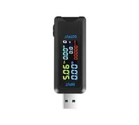 Testeur de courant et de tension USB Type-C 10 en 1, affichage numérique, chargeur, ampèremètre et voltmètre CC 4,5-36 V 0-8 A(USB)