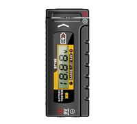 Testeur de de batterie numérique - Testeur de batterie - Testeur de capacité ABS - 9,4 - 3,9 - 1,8 cm - Pour pile bouton AA AAA C D 9 V - Contrôleur de tension universel 1,2-4,8 V, 9,4 x 3,9