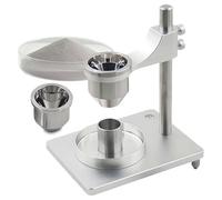 Testeur de débit, densimètre 2 en 1 avec entonnoirs en acier inoxydable, hauteur réglable, ouverture de 2,5 mm et 5,0 mm pour une mesure précise de la densité