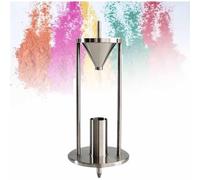 Testeur de densité en vrac de poudre en acier inoxydable, densité d'empilage naturel pour une mesure précise avec entonnoir conique à 60° et tasse de 100 ml