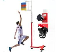 Testeur de détente Verticale réglable pour Basketball et Badminton - Outil de Mesure de la Hauteur de Saut, 1,4-3 m avec Cordon de réinitialisation et Roue Mobile pour Une amélioration Optim