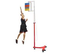 Testeur de détente Verticale réglable pour Basketball et Volleyball, Hauteur de 1,7 à 3,6 m, Base Stable et girouette colorée, idéal pour l'entraînement Physique et Le Coaching de coordinati