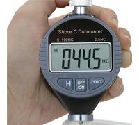 Testeur de dureté Leeb Grand écran LCD 0-100HD Shore D Testeur de dureté Mètre Duromètre numérique Échelle Scléromètre for pneus en caoutchouc Revêtement de sol en plastique(LX-A)