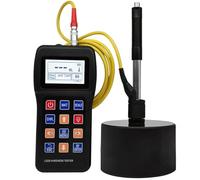 Testeur de dureté portable 7 en 1 en métal Leeb avec capteur D et bloc standard, duromètre pour acier inoxydable, alliage, cuivre, 10 matériaux, kit de test 170-960HLD