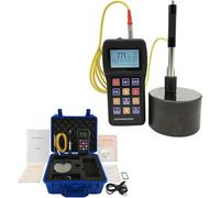 Testeur de dureté portable Leeb - Compteur de métaux - Instrument de duromètre avec capteur 170 à 960 HLD - Avec bloc de test standard de type D