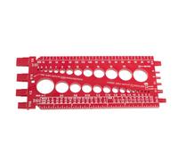 Testeur de filetage et d'écrous de boulons en pouces et métriques - Kit d'outils de mesure - Accessoires de mesure et impériaux et de longueur de vis - Instrument de taille de fixation