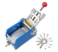 Testeur de flexion de film de peinture, instrument de test de flexibilité de revêtement cylindrique avec 12 tiges en acier inoxydable, pour déterminer la flexibilité des films de peinture(A)