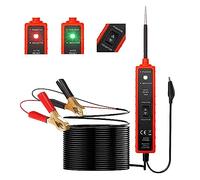 Testeur de fonctionnement pour voiture - 6-24 V - Avec lumière LED - Suivi du circuit court - Location et alarme buzzer - Test de polarité et fonction de test de continuité