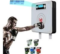 Testeur de force de frappe de boxe, cible de frappe murale avec écran LCD - Équipement d'entraînement de cible de réaction de boxe - Tapis de sac de frappe pour boxe