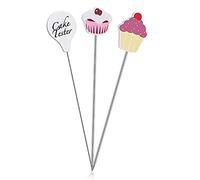 Testeur de Gâteau,3 PCS Aiguilles de Test de Gâteau Acier Inoxydable Tige Réutilisables Agitateur Tige Bâton Testeur de Pain pour Outils de Boulangerie de Cuisine
