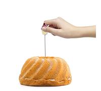 Testeur de gâteau en acier inoxydable - Broche à gâteau de cuisine - Outil réutilisable - Longue sonde en métal - Aiguille pour examen des gâteaux (comme illustré, taille unique)