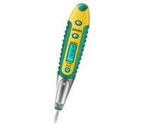 Testeur de goupille de circuit - Chasseur de testeur de fil d'électricien en direct | Détecteur de tension de broche avec alarme sonore et légère | 12-250 V DÉTAILS DE TENSION DE PIN DE FI