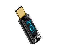 Testeur de l'adaptateur de Type C - Convertisseur de Charge Rapide PD 240W avec Affichage numérique, Compteur d'alimentation Type C | pour la des Ordinateurs Portables, la surveill Une fonctionnalité