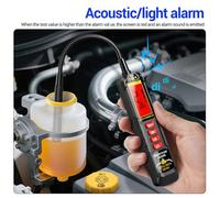 Testeur De Liquide De Frein - Analyseur D'humidité D'huile De Haute Précision Avec Écran LCD, Batterie Rechargeable 500 MAh | Outil De Diagnostic Automatique De Rétroéclairage 3 Couleurs Pour L'entret