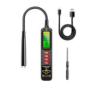 Testeur de liquide de frein numérique avec détection d'humidité pour DOT3/4/5.1 Outil de diagnostic automobile professionnel avec test de température Alarme instantanée et arrêt automatique Noir