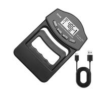 Testeur de main : poignée rechargeable, dynamomètre pour poignée | avec affichage numérique portable, câble de charge USB inclus | testeur de sport à la maison,