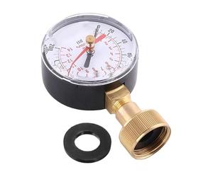 Testeur De Manomètre - Bavoir De Tuyau D'eau 0-200 PSI, Outil De Mesure De Pression À Filetage 3/4", Système D'irrigation Précis Pour La Maison, La Pelouse, La Cuisine, La Salle De Bain, Le Jardin | É
