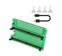 Testeur de mémoire DDR5 RDIMM/UDIMM Carte de test de mémoire DDR5 avec loquets longs avec indicateurs LED pour ordinateur de bureau Carte adaptateur