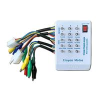 Testeur de moteur sans balais pour bobine de moteur Teste 24 V/36 V/48 V/60 V/72 V Blanc Facile à utiliser Blanc