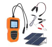 Testeur de panneaux solaires - Multimètre numérique de 500 W avec écran LCD rétroéclairé, compteur d'énergie solaire | Ampèremètre et voltmètre professionnels pour l'efficacité et l'entretien des