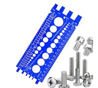 Testeur de pas de vis - Testeur de goujon d'écrou, outil à main portable | Outil d'identification multi-usage durable et précis pour vis, écrous, boulons, réparation, entretien, matériel