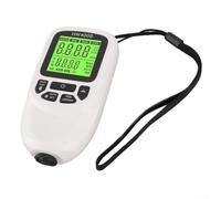 Testeur de peinture numérique Fe/NFe Sonde LCD (blanc) | Détection automatique Fe/NFe, plage de 0 à 2000 µm, résolution de 1 µm, analyse statistique, valeurs précises