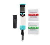 Testeur de pH alimentaire avec sonde de température pour levain, viande, terre et fromage, jauge de pH numérique étanche avec calibrage automatique