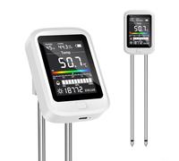 Testeur de pH du sol 6 en 1, rechargeable, humidimètre, lumière, température Celsius pour une analyse saine de la croissance des plantes