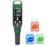 Testeur de pH numérique, testeur de PPM pour l’eau, testeur de pH 4 en 1 avec écran couleur, stylo pour tester la qualité de l’eau pH, EC, TDS et temp, adapté pour hydroponie, piscine, eau potable