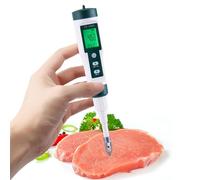 Testeur de pH pour aliments - Testeur de pH numérique pour piercing pointu avec sonde | Stylo de test de pH professionnel pour fermentation | Sonde de pH pour , fromage, sushi, riz, levain, sauce