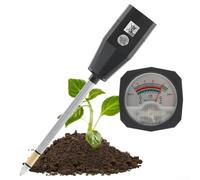 Testeur de pH précis du sol avec humidimètre pour utilisation dans le jardin et la ferme, appareil portable avec électrode de capteur en métal pour l'analyse de l'état du sol (30 cm)