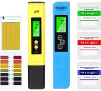 Testeur de PH professionnel, stylo de test TDS/EC, kit de test de PH de l'eau multifonctionnel, analyseur d'eau portatif