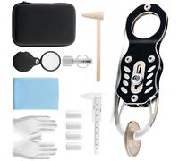 Testeur de Pièces - Résonance Magnétique Portable Sensible,Appareil De Test D'or Avec Porte-Monnaies,Convient Aux Collectionneurs Enchères Présentoir De À La Maison Sovereigns Et Bijoux