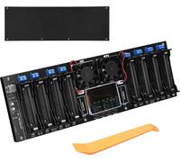 testeur de piles 18650 à 8 canaux Écran TFT de 2,4 pouces Test de capacité des piles avec fonctionnalité multi-mode Sécurité améliorée et affichage intuitif