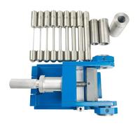Testeur de pliage cylindrique de film de peinture, mandrin cylindrique émaillé, tiges en acier inoxydable, instrument de test de flexibilité de film de peinture(B)