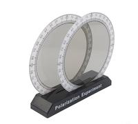 Testeur de polarisation de la lumière avec polariseurs optiques et plaque d'interférence pour une utilisation des étudiants dans l'enseignement de la physique et les démonstrations en laboratoire