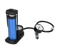 Testeur de Pression de Fuite, Empêche le Double Baromètre de Refoulement de la Pression D'Air, Filetage G1/4, Air Comprimé Manuel pour Système de Refroidissement par Eau pour Ordinateur (Bleu)