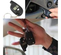 Testeur de pression des pneus numérique à petit facteur de forme avec écran LCD pour contrôle de pression des pneus à la demande PSI KPa Bar cm2 (Noir)