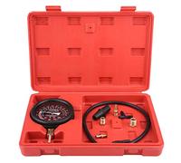 Testeur de Pression pour Carburateur et Pompe à Carburant, Kit Diagnostic Moteur avec Jauge à Vide, Tuyau en Caoutchouc 50 cm pour Voiture