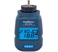 Testeur de prise électrique - MX0531 - Régime neutre TT - Numérique - Tension max 250 V - Catégorie II