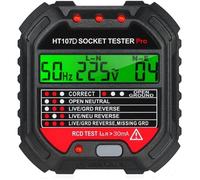 Testeur de Prise HABOTEST HT107D EU90-250V 45-65Hz Testeur Prise Electrique with LCD Ecran
