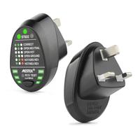 Testeur de prise RCD UK, 220 V-240 V, test automatique de fil de terre neutre, détecteur de polarité de circuit électrique portable, pour test de circuit domestique (UK)