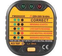 testeur de prises électrique automatique 50-60 Hz UK/US/EU pour la maison PM6860DR (prise UE)