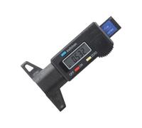 Testeur de Profondeur des Pneus Numérique Écran LED, Noir | Sonde Métallique, Lecture LCD, Clip de Poche, pour Pneus Auto et Utilitaires, Contrôle en Atelier